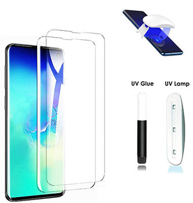 UPONEW UV Tempered Glass Screen Protector for Galaxy S10