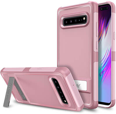 Htwon Samsung Galaxy S10 5G Case with Metal Kickstand