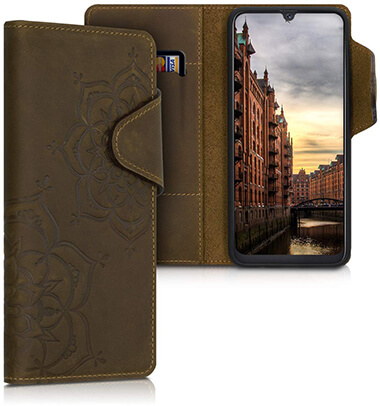 kalibri Samsung Galaxy A50 Leather Wallet Case