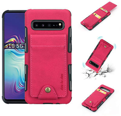 CXCASE 5 ID Credit Card Slot S10 5G Wallet Phone Case