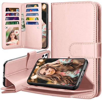 Takfox iPhone 11 Pro PU Leather Wallet Flip Wallet Case