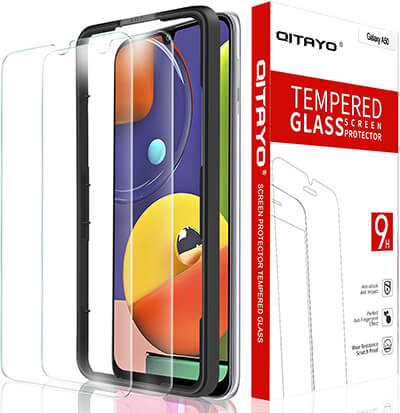 QITAYO Screen Protector for Galaxy A50, A50S