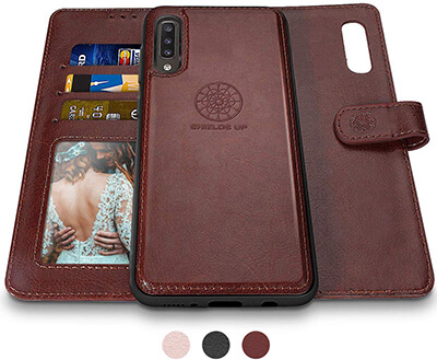 Shields Up Galaxy A50 Wallet Case with Wrist Strap