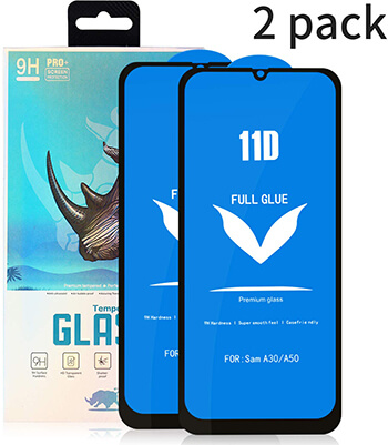 Ehuntec Samsung A50 Tempered Glass Screen Protector