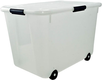 Advantus Rolling Storage Box, 15-Gallon Size