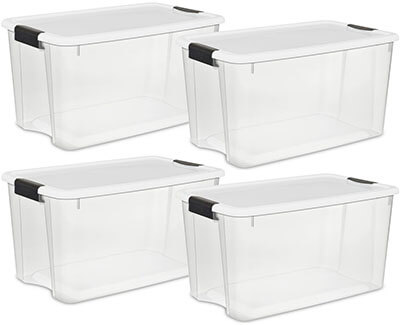 STERILITE 70 Quart/66 Liter Ultra Latch Box