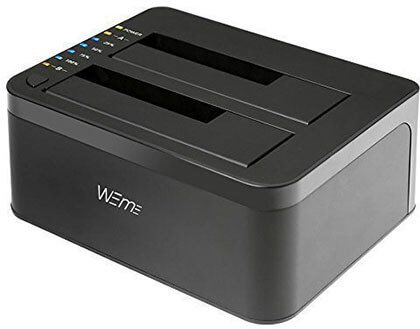 WEme USB 3.0 to SATA Dual-Bay External Docking Station with Cloner