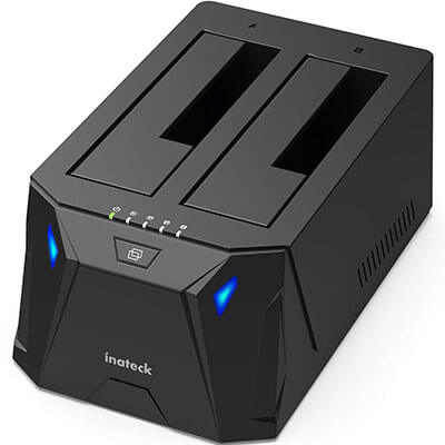 Inateck USB 3.0 to SATA I/II/III External Hard Drive Dual Bay Docking Station