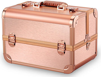 Ovonni Professional Portable Makeup Train Case