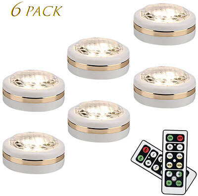 LEASTYLE Wireless LED Puck Lights