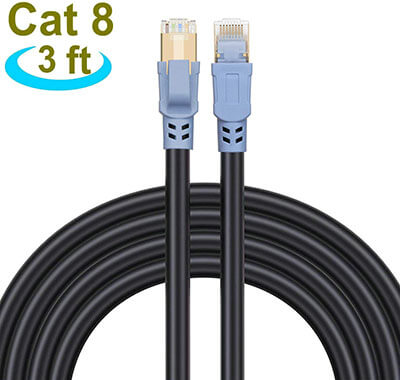 GRyiyi Cat 8 Ethernet Cable Internet Network LAN Cord