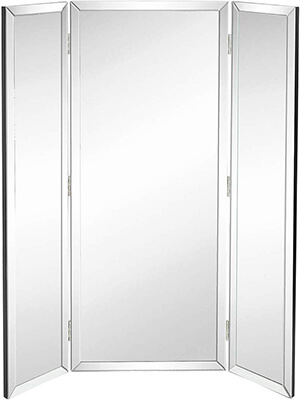 Hamilton Hills Tall Full Length Trifold Mirror