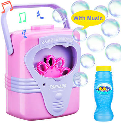 Oathx Bubble Machine with Music for Kids