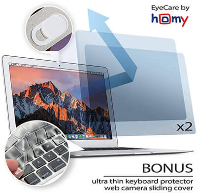 Homy Anti Blue Light Screen Protector Kit