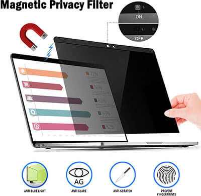 ANTOGOO Magnetic Privacy Laptop Screen Filter