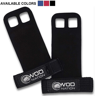 WOD Nation Leather Gymnastics Grips for Pull-up Training