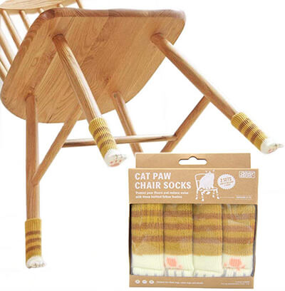CLEVER IDIOTS Cat Paw Chair Socks
