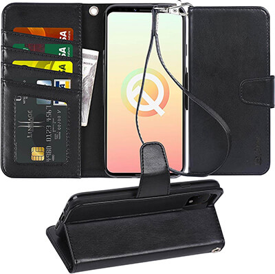 Arae Google Pixel 4 PU Leather Flip Case Cover Wallet Case