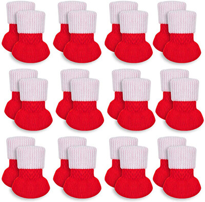 HAKACC 24 PCS Christmas Chair Leg Socks