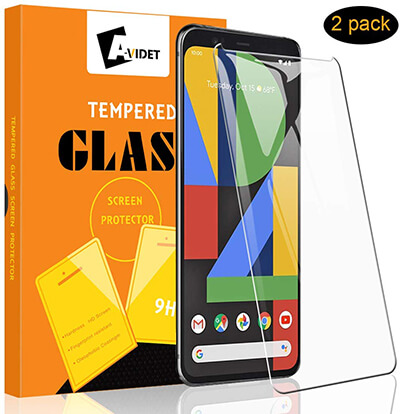 A-VIDET Google Pixel 4 Screen Protector Tempered Glass