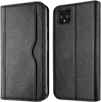 Polaland Pixel 4 Leather Flip Cover with Magnetic Closure