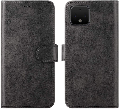 Feitenn Google Pixel 4 Folio Flip PU Leather Wallet Case