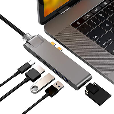 Purgo 7-in-2 USB C Hub