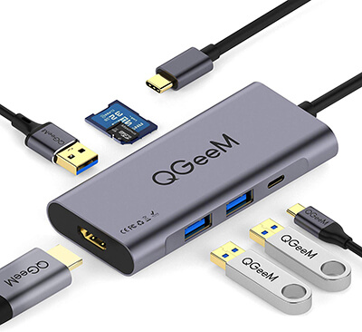 QGeem USB c Hub HDMI Adapter