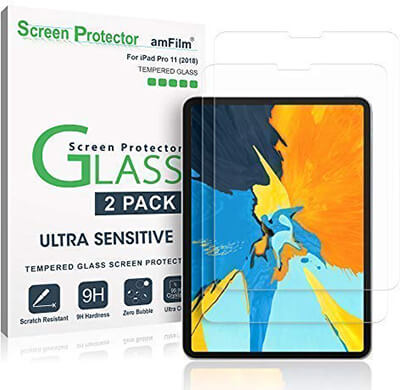 amFilm Tempered Glass Screen Protector for iPad Pro 11