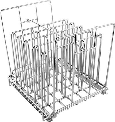 Stainless Steel Sous Vide Rack with Adjustable No-Float Top Bar