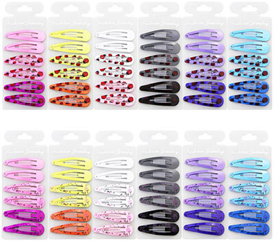 QtGirl No Slip Metal Hair Clip Barrettes for Baby Girls