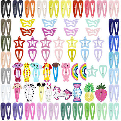 ECADY Hair Clips Colorful Hair Clips for Girls