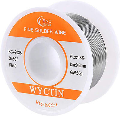 WYCTIN 60-40 Tin Lead Rosin Core Solder Wire