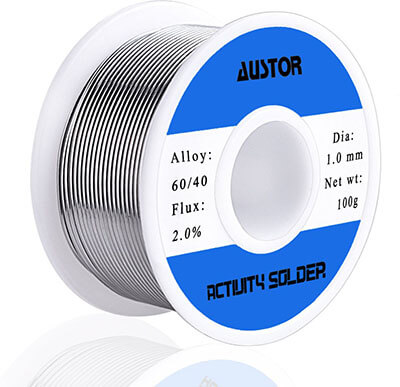 AUSTOR 60-40 Tin Lead Rosin Core Solder Wire