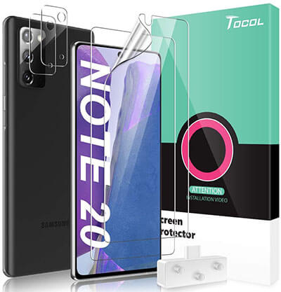 TOCOL Galaxy Note 20 TPU Screen Protector & Camera Lens