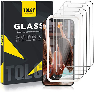 TQLGY Tempered Glass Screen Protector for Apple iPhone 12 Pro Max 6.7 inch