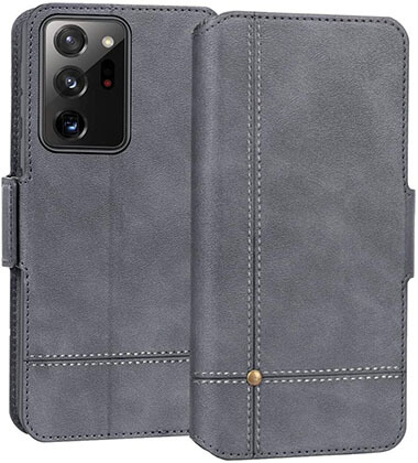 FYY Leather Wallet Phone Protective Case for Samsung Galaxy Note 20 Ultra