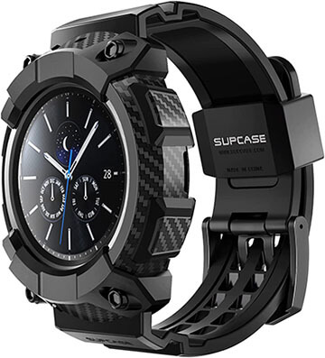 SUPCASE Protective Case with Strap Band for Galaxy Watch 3 45mm